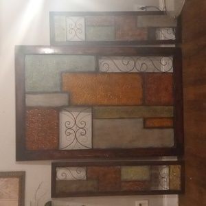 3 pc Wall Decor large rustic mural